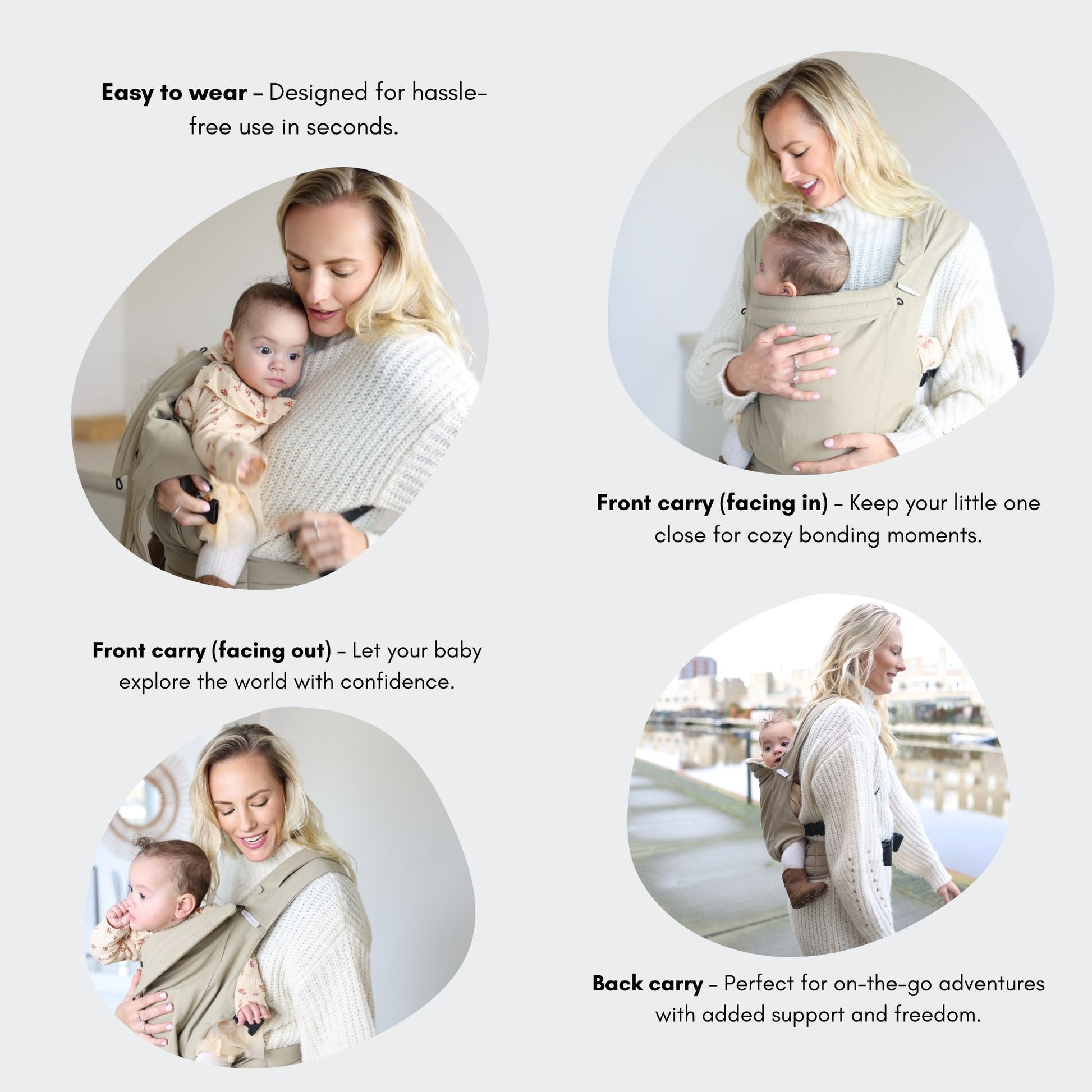 Serenity Baby Draagzak - Pinecone Taupe 